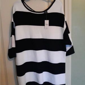 Lane Bryant Monochrome Knit Top